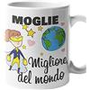 Colorfamily tazza mug Moglie sei la migliore del mondo idea regalo per la Moglie
