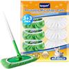 KEEPOW 6 Panni Catturapolvere Riutilizzabili per Scopa Swiffer Sweeper - Panni Microfibra Lavapavimenti - Confezione da 3 Verde+ 3 Bianco