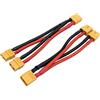 Nuofany 2Packs XT60 Parallelo Y Splitter Connettore Batteria 12AWG Cavo Doppia Estensione Y Splitter Maschio a 2 Femmina per RC Quadcopte Multirotors RC LiPo Batteria