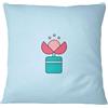 Bona Basics, Fodera decorativa per cuscino decorativa, decorazione per la casa, per divano, caffetteria, Dimensioni: 45X45 cm, colore: azzurro