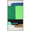 Kare Quadro incorniciato Abstract Shapes, verde, 73 x 143 cm, tela, decorazione da parete, opere d'arte