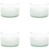 Point-Virgule Set di 4 ciotole in vetro trasparente upcyclé 100 ml