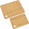 DRW Set di 2 taglieri maturi in naturale 38x28x0,8 cm