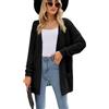 BKEPDY Cardigan Donna Elegante Manica Lunga Giacca Cardigan Casual Maglia Donna Primaverile Cappotto Aperto Maglia Lavorato Coprispalle