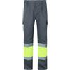 VELILLA 157_08/20_5XL Pantaloni da Lavoro, Grigio e Giallo Fluoro, Unisex-Adulto