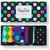 Happy Socks 4-pack Big Dot Gift Box, Calzini Uomo, Blue/Red, 36-40 confezione da 4