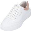 Skechers Best Behavior, Cordova Classic MIGLIOR COMPORTAMENTO Donna, White Duraleather/Pink Trim, 37 EU