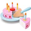 Woet® Donut Giocattolo in Legno per Bambini - 6 Pezzi in Scatola Regalo - Set Pasticceria Giocattolo - Gioco di Ruolo per Cucina - A Partire da 3 Anni