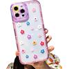 ZhuoFan Cover per Samsung Galaxy S21 FE (5G) 6,4 con Disegni, Custodia Traslucido Aesthetic Protettiva della Fotocamera, Ultra Sottile TPU Silicone Antiurto Case per samsung s21 fe, Fiore 01