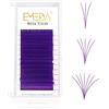 EMEDA Viola Ciglia Estensioni Volume Russo 9-15mm D Mix 0,07mm Automatico 3D 5D 6D-10D Ciglia Finte Estensioni Fiorite Auto-ventaglio Naturale Lashes Easy Fan Eyelash Extensions Estensione (Viola)