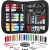 Coquimbo Set Cucito, Kit da Cucito Accessori con Custodia per Trasporto, 85 Pezzi Kit Ago e Filo Regalo Mamma Regalo Nonna per Principianti, Casa, Viaggio e Emergenza Uso (Nero)