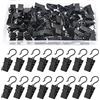 YIXISI 50 Pezzi Clip per Tendine con Gancio, Clip per Tende, Clip per Tenda da Doccia in Metallo, Clip per Ganci per Tende, per Foto, Bagno, Decorazione Domestica, Nero