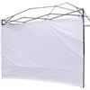 NINAT Tenda parasole per gazebo da 2,5 m, impermeabile, per gazebo a gamba dritta, solo parete laterale (telaio a baldacchino non incluso), pannello bianco