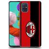 Head Case Designs Licenza Ufficiale AC Milan Rosso E Nero Stemma Custodia Cover in Morbido Gel Compatibile con Samsung Galaxy A51 (2019)