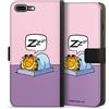 DeinDesign Custodia a portafoglio compatibile con Apple iPhone 8 Plus Custodia per cellulare di similpelle nera Cover a libro Garfield Gatto Fumetto