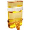 Cipliko Distributore di Acqua per Uccelli, igienico, Trasparente, Automatico, 200 ml, per Pappagalli, Fringuelli, Calopsiti
