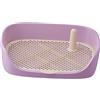 perfk Toilette per Cani Vasino da addestramento Vasino Trainer Padella Padella Tappetino da addestramento antispruzzo Toilette Lettiera per Animali di, Viola 48x37x13cm