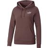 Puma Ess+ Embroidery Hoodie FL Maglia di Tuta, Prugna polverosa, XS Donna