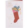 UK Greetings Biglietto di Natale per la persona che amo - Calza design