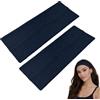 WESTEND CHOICE Fascia per capelli da 9 cm di larghezza, morbida, in tinta unita, elastica, unisex, per donne e uomini, palestra, yoga (blu navy)