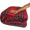 Home Tresor - Trapunta Piumino Invernale Tartan Piumone Letto Matrimoniale Quadri Scozzese Rosso Morbida Imbottitura Microfibra cm 250x250