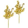 Flair Flower Set di 2 mini rami di Ilex con glitter, decorazione natalizia, decorazione natalizia