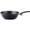 Fissler Adamant - Padella wok in alluminio (diametro 30 cm; 5,2 litri) rivestita, grande padella da cucina asiatica, bordo alto, antiaderente, compatibile induzione