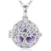 EUDORA Harmony Ball EUDORA Collana per Gravidanza con Sfera dell'Armonia per Donne, Ciondolo Albero della Vita Chiamatore di Angeli Campana dei Desideri Regalo di Gioielli con Sfera del Messico, 45 + 30