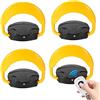 Jopassy 4 barriere parcheggio con telecomando anticollisione a 180°, telecomandato, impermeabile, blocco parcheggio automatico, con 8 telecomandi, funzione di allarme intelligente per auto.