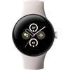 Google Pixel Watch 2 - il meglio di e Fitbit - Misurazione della frequenza cardiaca, gestione dello stress, funzioni di sicurezza - Android - Cassa in alluminio in argento lucido - Cinturino sportivo in
