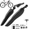 OUXI Parafanghi Bici, Parafanghi Bici Portatile Regolabile Parafango Anteriore e Posteriore per MTB Mountain Bike Mountain Bike per 24/26/27,5 Pollici