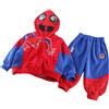 Taenzoess Completino Spiderman Bambini Set di Abbigliamento Ragazze Felpa con Cappuccio Camicie e Pantaloni Pullover Maniche Lunghe Tute (3-4 anni, C Red)