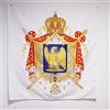 AZ FLAG Bandiera Stemma NAPOLEONE III Secondo Impero Francese 90x90cm - Bandiera Blasone Francia 90 x 90 cm Foro per Asta