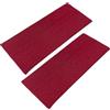 WESTEND CHOICE Fasce per capelli larghe 9 cm, confezione da 2, morbide, in tinta unita, elastiche, unisex, per donne e uomini, palestra, yoga, colore: bordeaux