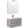 Decor Bagno Mobile bagno canaletto cemento caldo, 80 cm