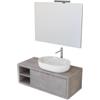 Decor Bagno Mobile bagno tintoretto cemento 110 cm