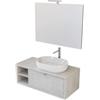 Decor Bagno Mobile bagno tintoretto grigio chiaro, 110 cm