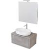 Decor Bagno Mobile bagno tintoretto cemento, 80 cm