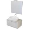 Decor Bagno Mobile bagno tintoretto grigio, 80 cm