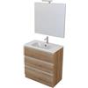 Decor Bagno Mobile bagno canova rovere, 80 cm