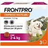 BOEHRINGER ING.ANIM.H.IT Frontpro Contro Pulci E Zecche 3 Compresse Masticabili Per Cani 2-4kg 11,3mg