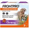 BOEHRINGER ING.ANIM.H.IT Frontpro Contro Pulci E Zecche 3 Compresse Masticabili Per Cani 25-50kg 136mg