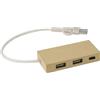 Tecnologici personalizzati Hub Usb in alluminio e carta riciclata Paulo personalizzate o neutre