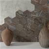 Leroy Merlin Mosaico in gres porcellanato Hellir azzurro e beige e marrone opaco L 30.2 x L 30.2cm x Sp. 9 mm, 7 pezzi