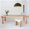 LUMICOM Lampadario Glamour Venice nero paralume nero e oro E27 Ø60cm LUMICOM