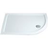 Leroy Merlin Piatto doccia in resina Slimline bianco L 90 x L 80 x H 4 cm effetto pietra