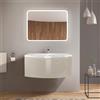 Leroy Merlin Mobile da bagno sotto lavabo Sole beige lucido L 100 x H 40 x P 48 cm 1 cassetto, lavabo non incluso