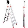 FARAONE Scala FARAONE Lady in alluminio 6 gradini portata massima 150 kg EN 131 per lavori fino a 3.13 m