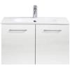 PELIPAL Mobile da bagno sotto lavabo PELIPAL Madeo bianco L 80 x H 48 x P 45 cm 2 ante, lavabo non incluso