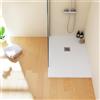 SANYCCES Piatto doccia SANYCCES in fibra di vetro Logic bianco L 80 x L 160 x H 3 cm opaco effetto ardesia